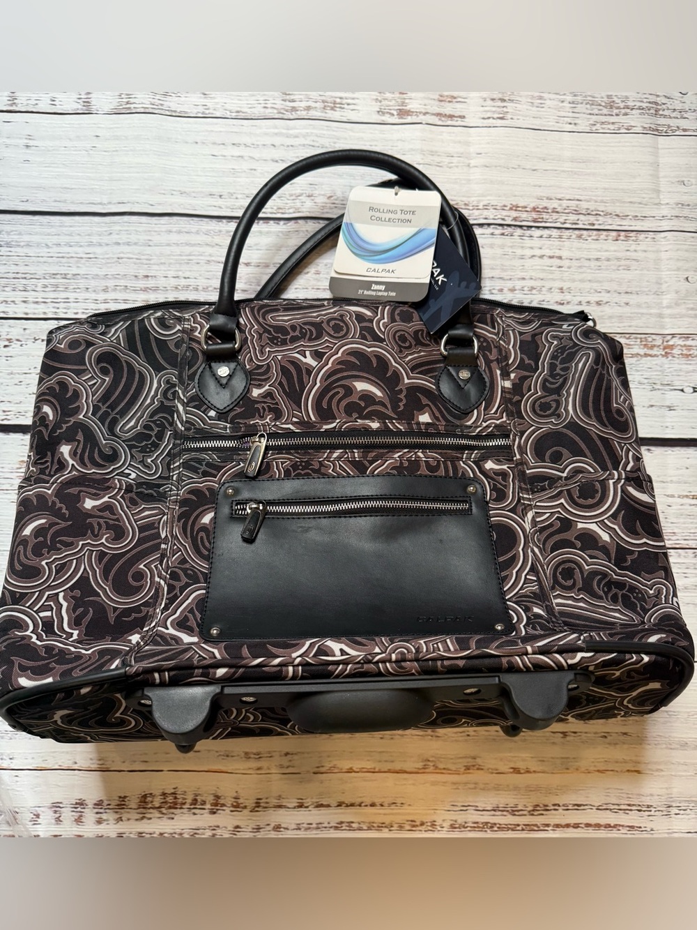 NWT CALPAK Zanny Legacy 21” Rolling Laptop Tote Carry-On Travel Bag